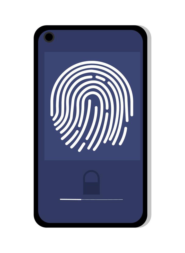 mobile phone security vector