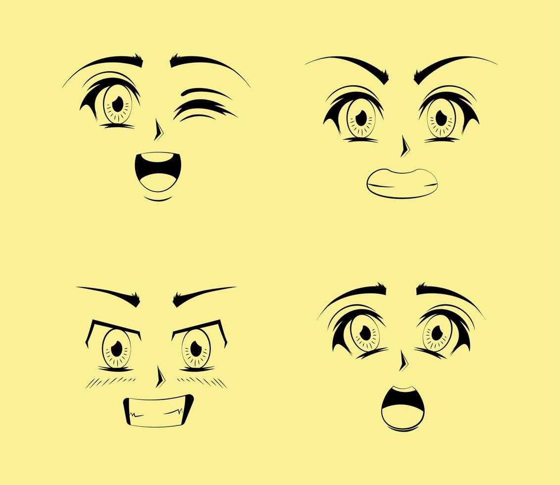 ARTIONE How To Draw Anime Eyes Stock Illustration - Illustration