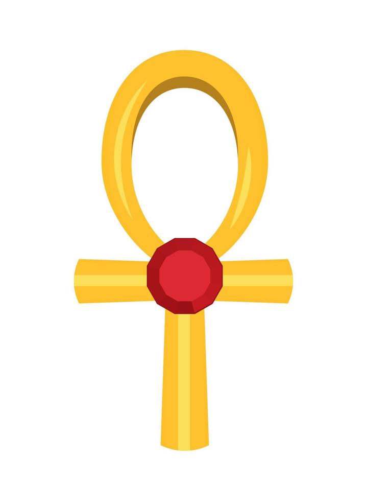 símbolo ankh de egipto vector