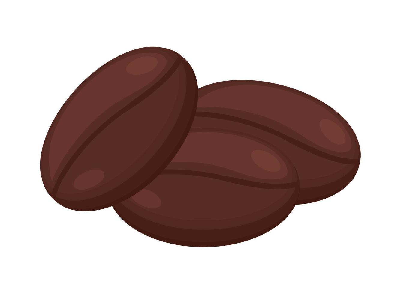 coffee dry grains vector