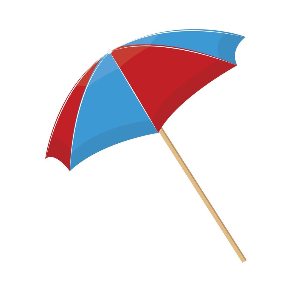 beach open umbrella vector