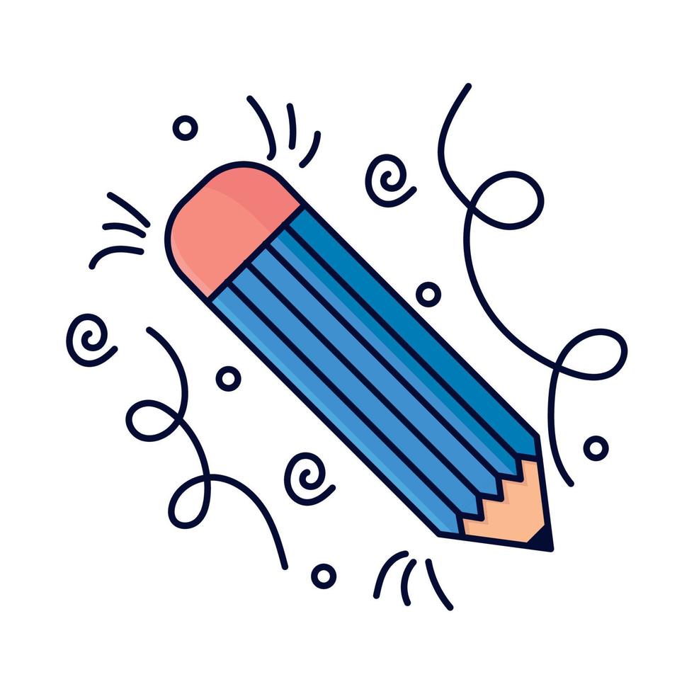 creative pencil icon vector