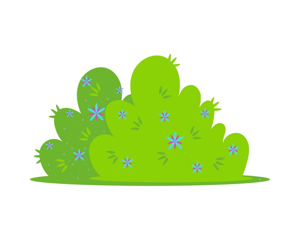 bush with flowers 10968279 Vector Art at Vecteezy