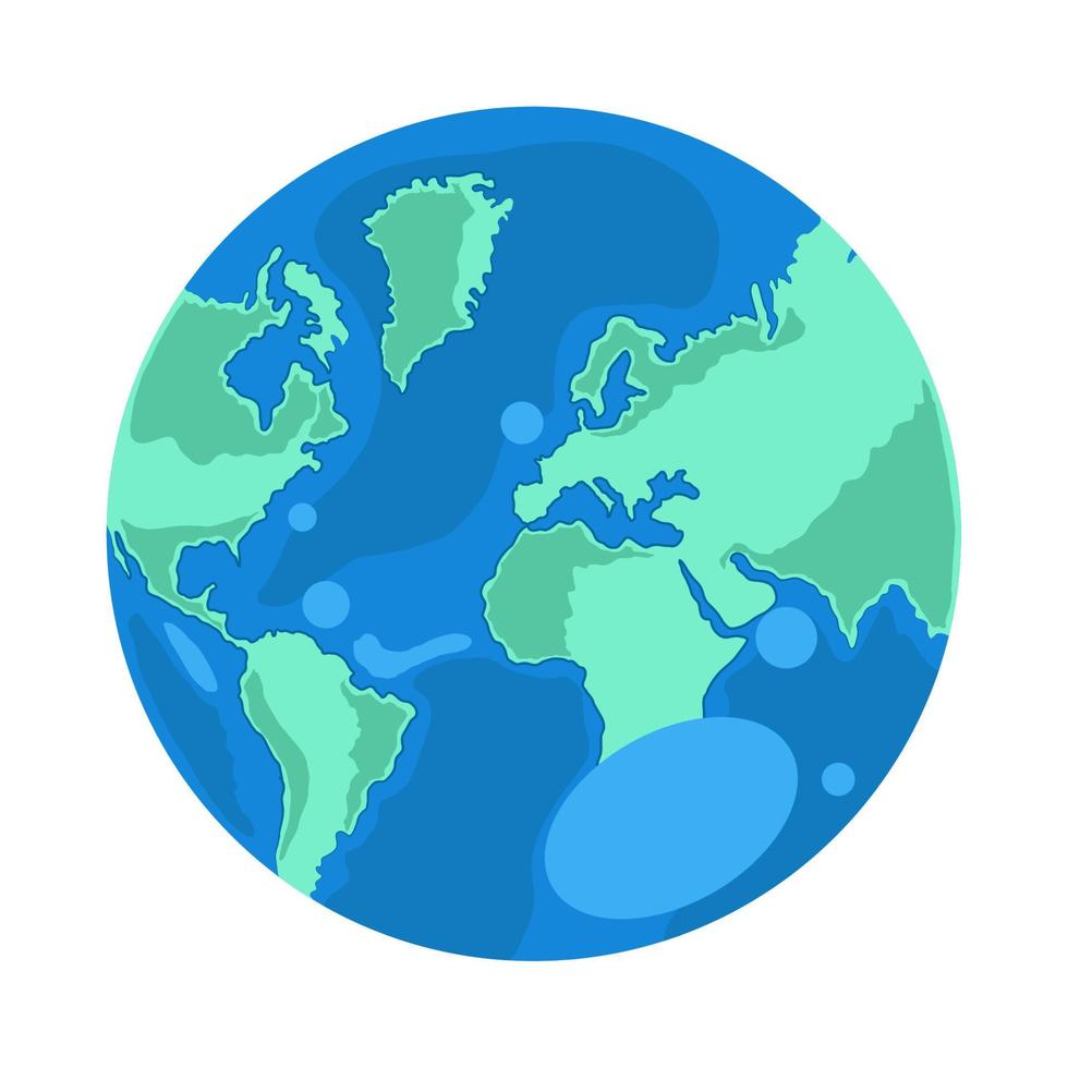 globo mapa del mundo vector
