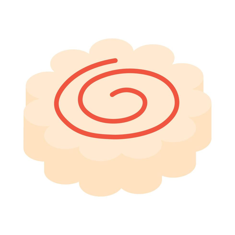 icono de galleta japonesa vector