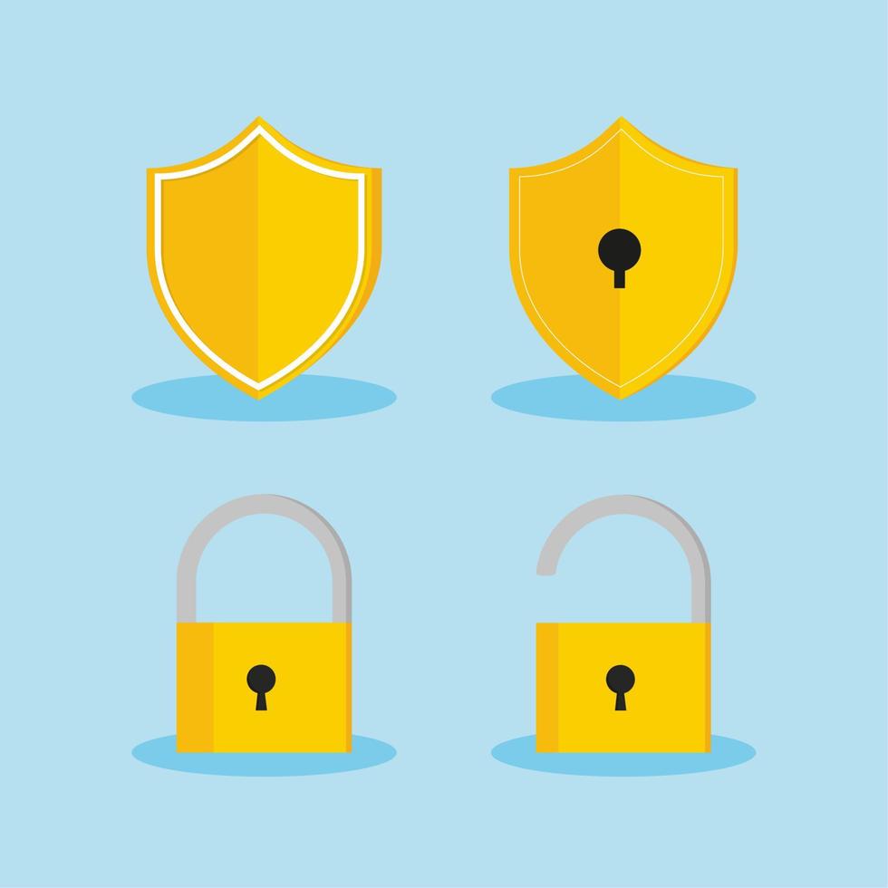 set of security and protection vector