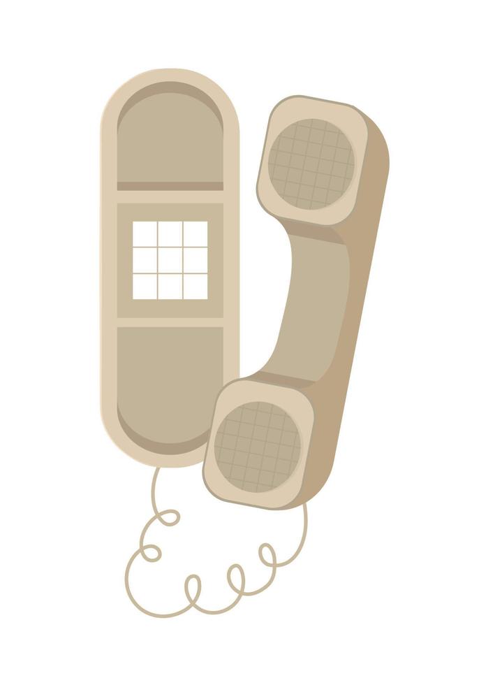 classic telephone icon vector