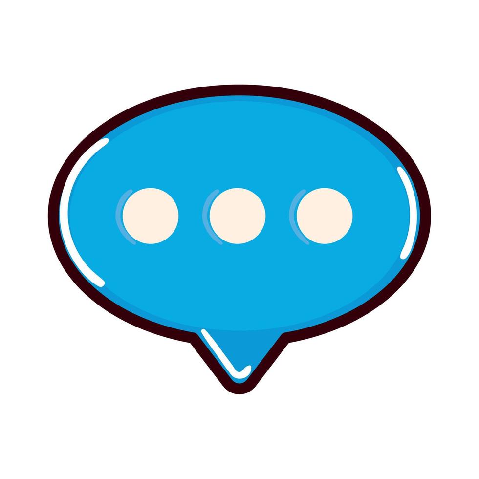 speech bubble social media vector