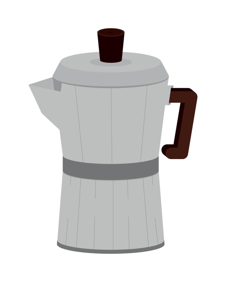 icono de olla moka vector