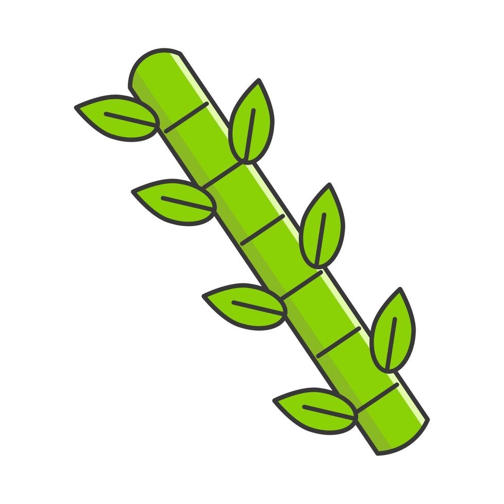 bamboo tree leaves vector