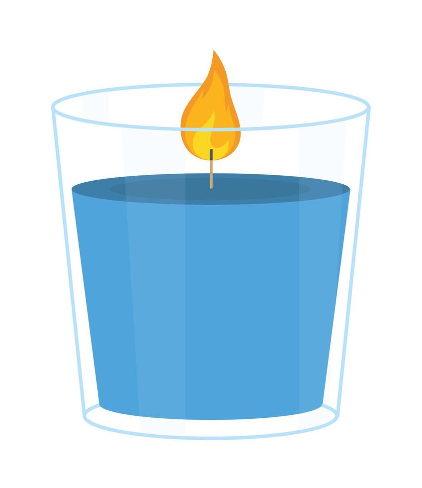 decoración de velas azules vector