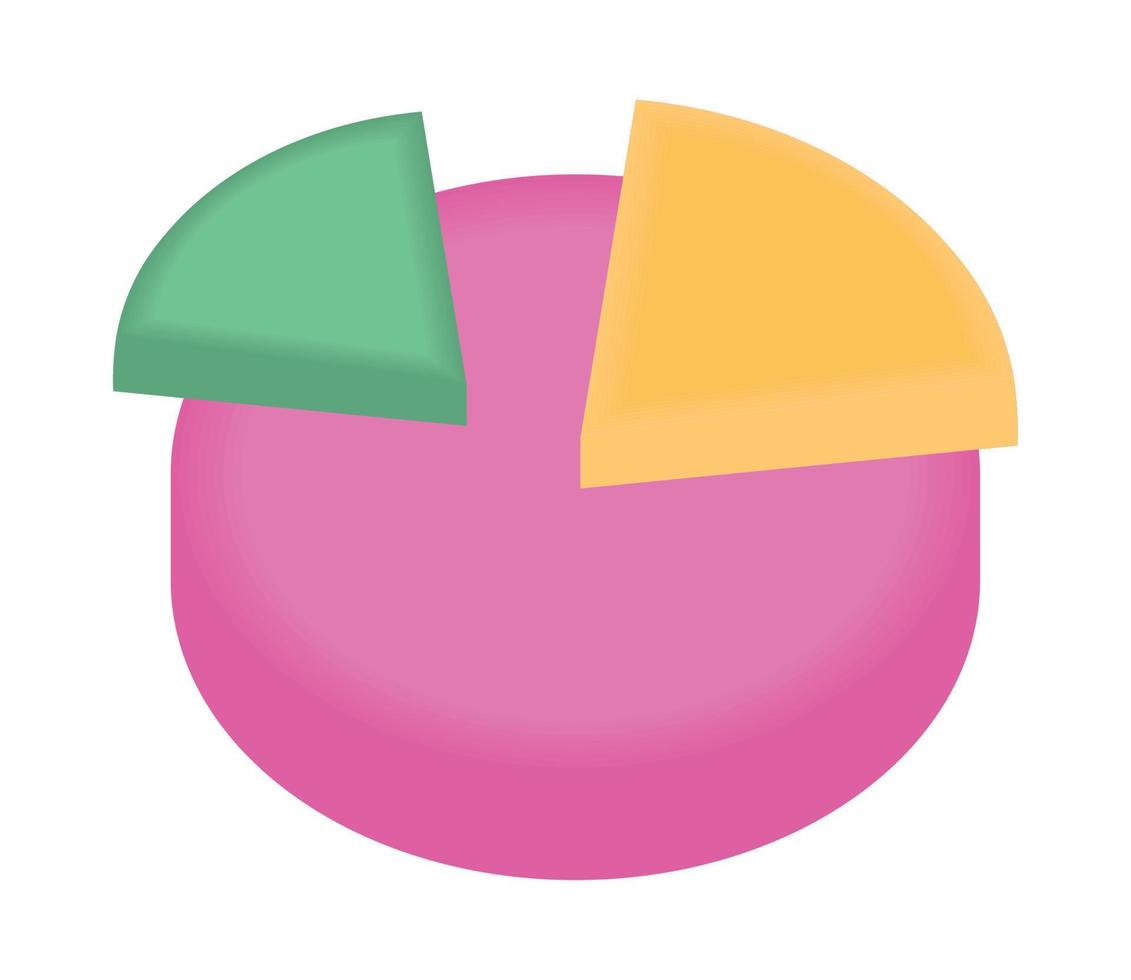 estadística de diagrama de negocios vector