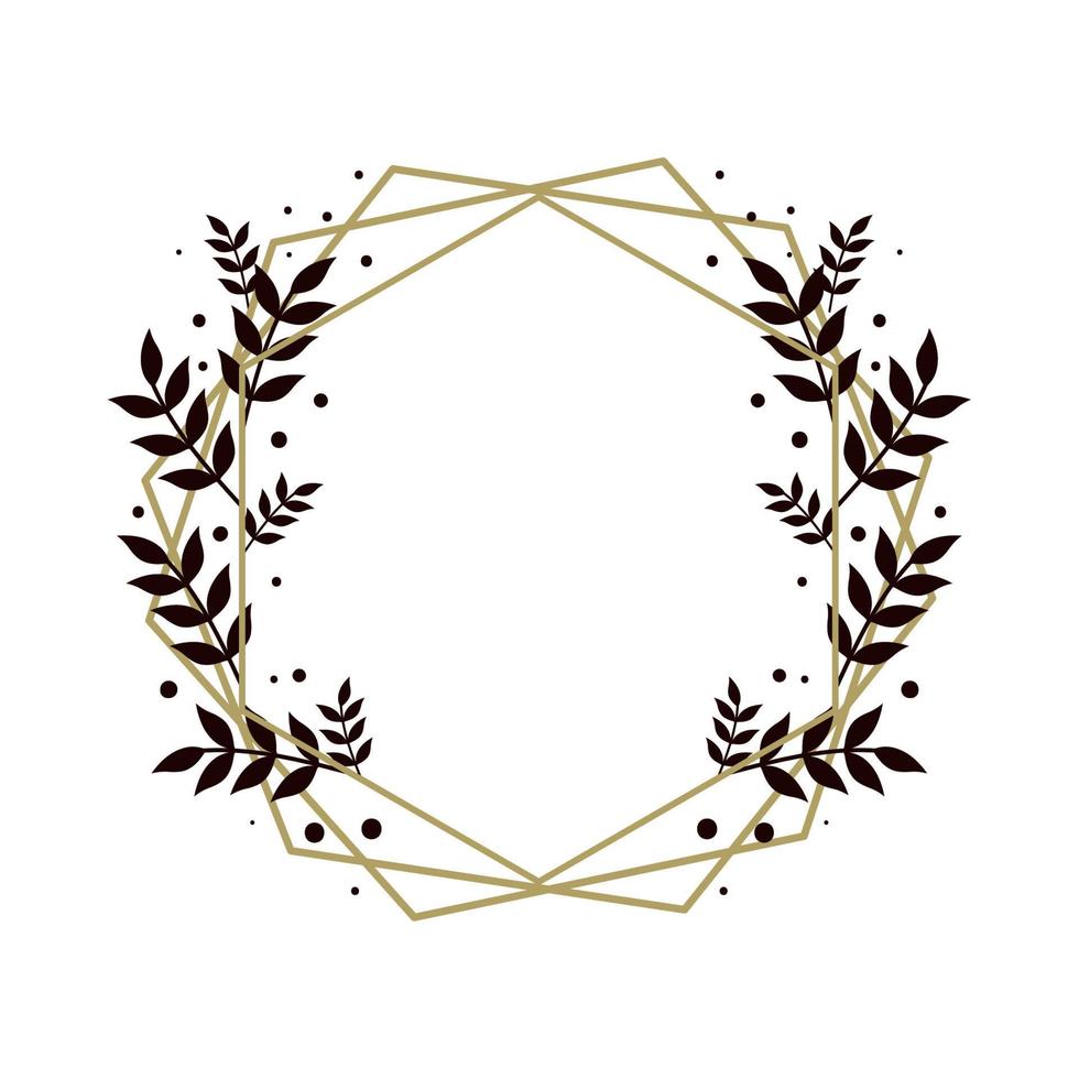 wreath frame flower vector