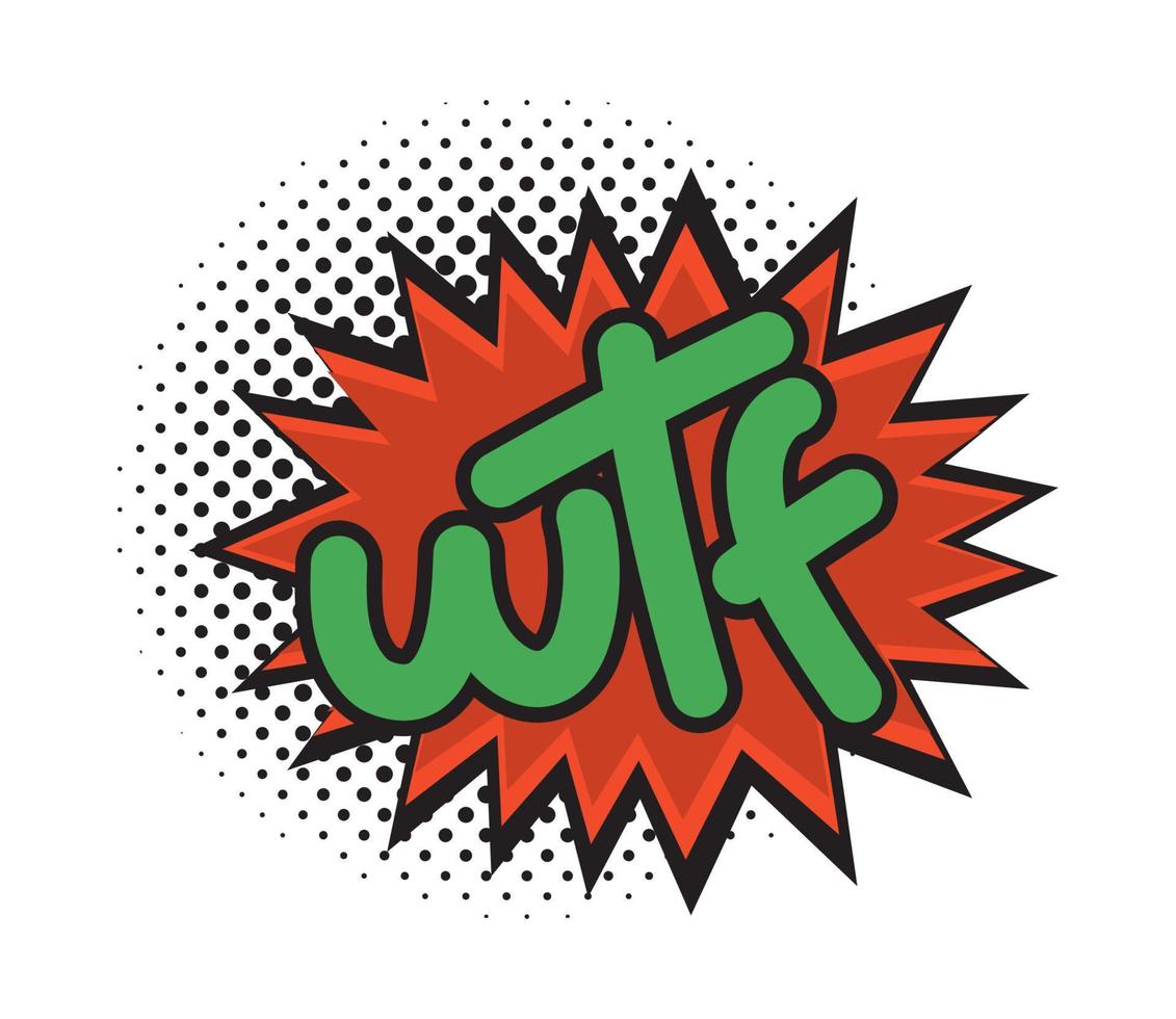 comic text wtf vector