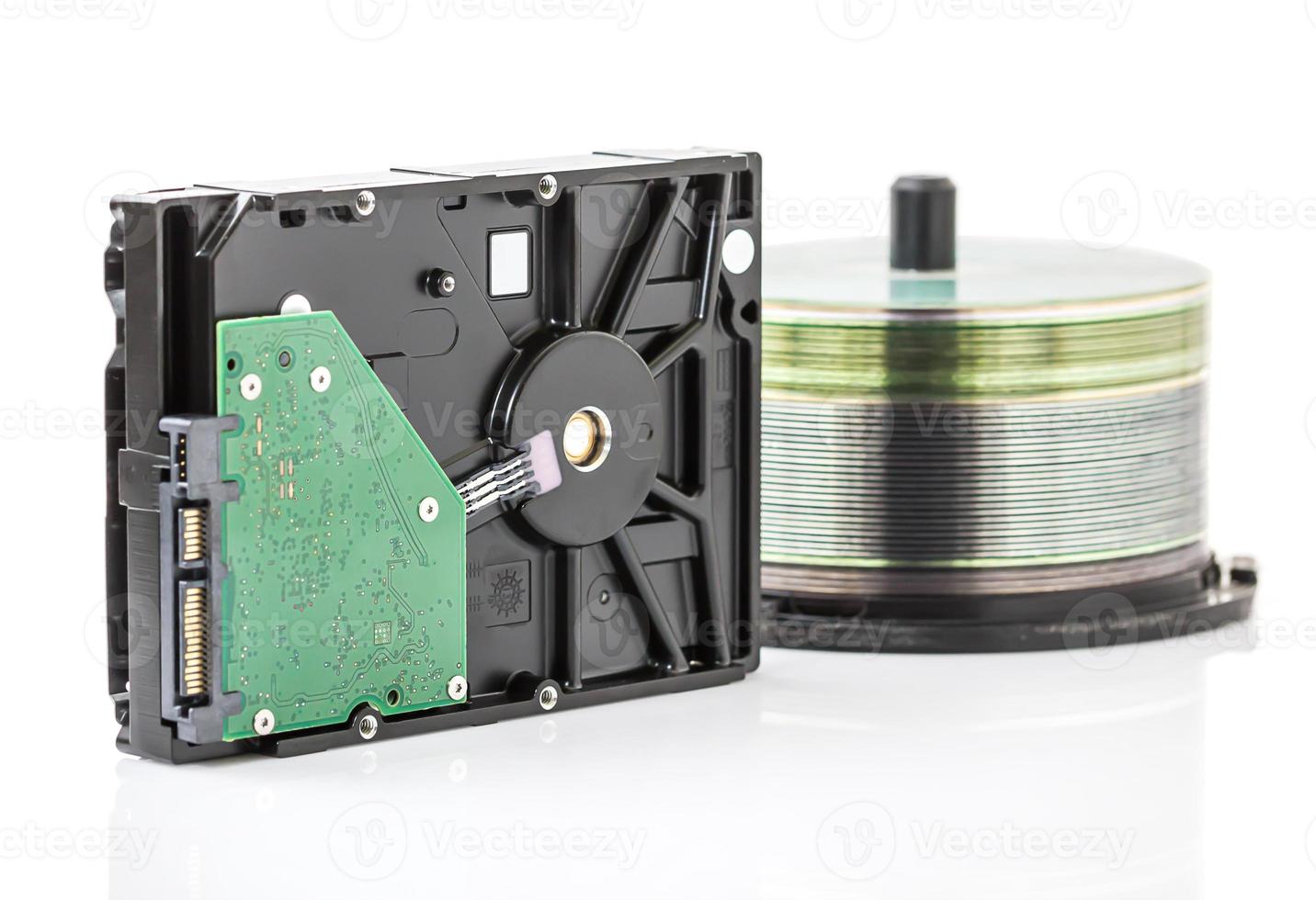 Hard disk drive and dvd discs photo