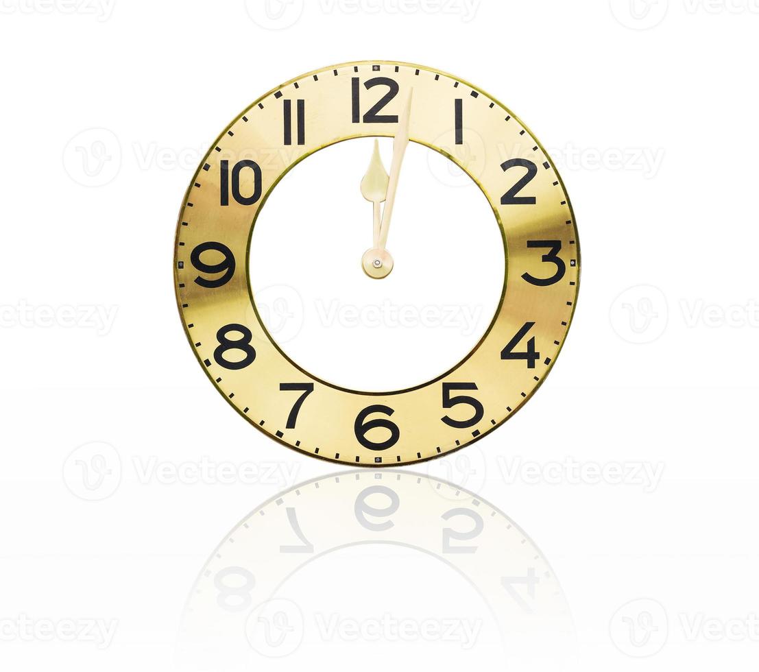 Face old wall clock photo
