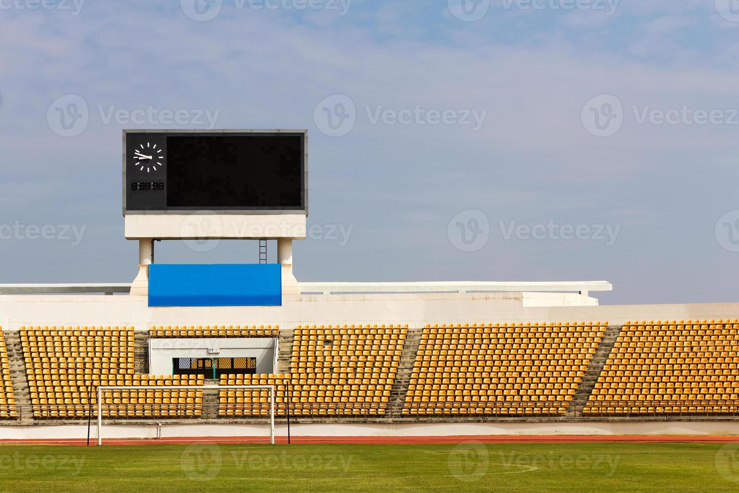 Stadium with scoreboard photo