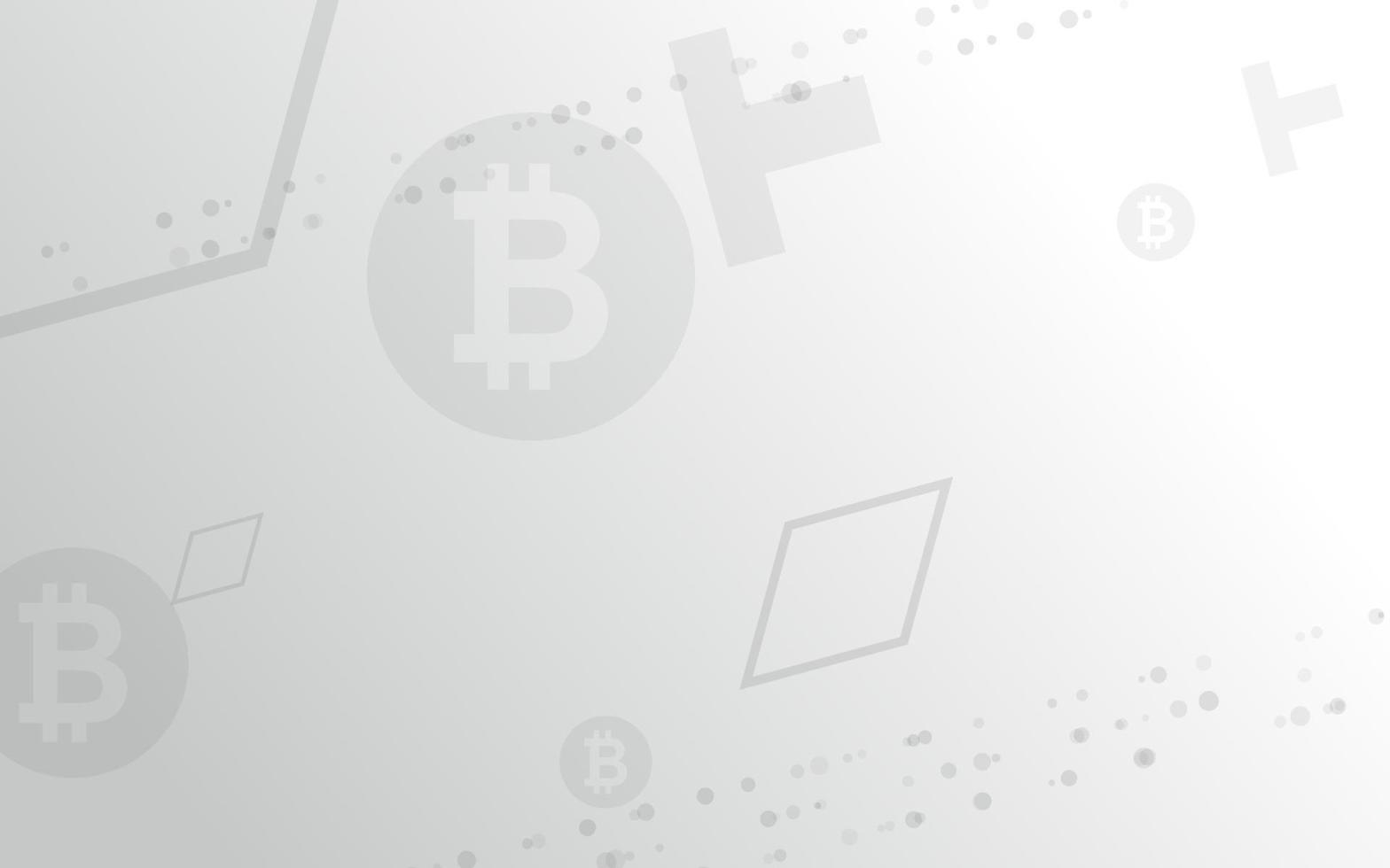 Light green background, Bitcoin crypto currency illustration vector for page, logo, card, banner, web and printing.