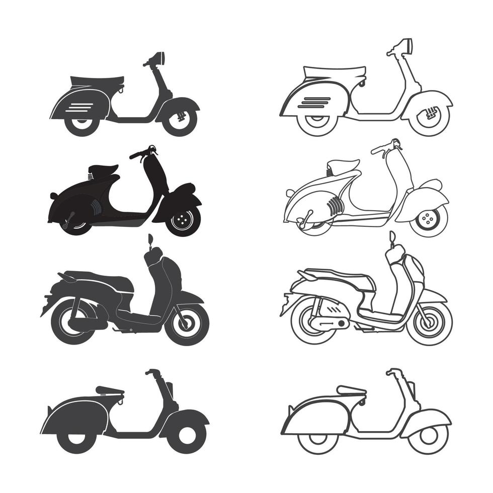 vector de icono de scooter