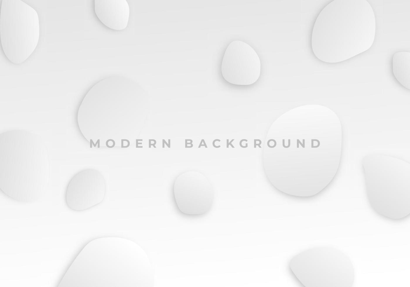 Abstract White Circle Dimension Shape Background with Copy Space for Text vector