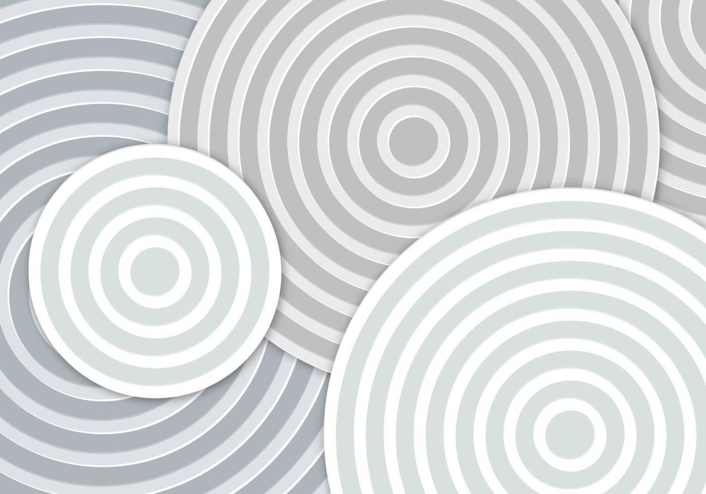 Circle Line on Layers White Background with Copy Space for Text vector
