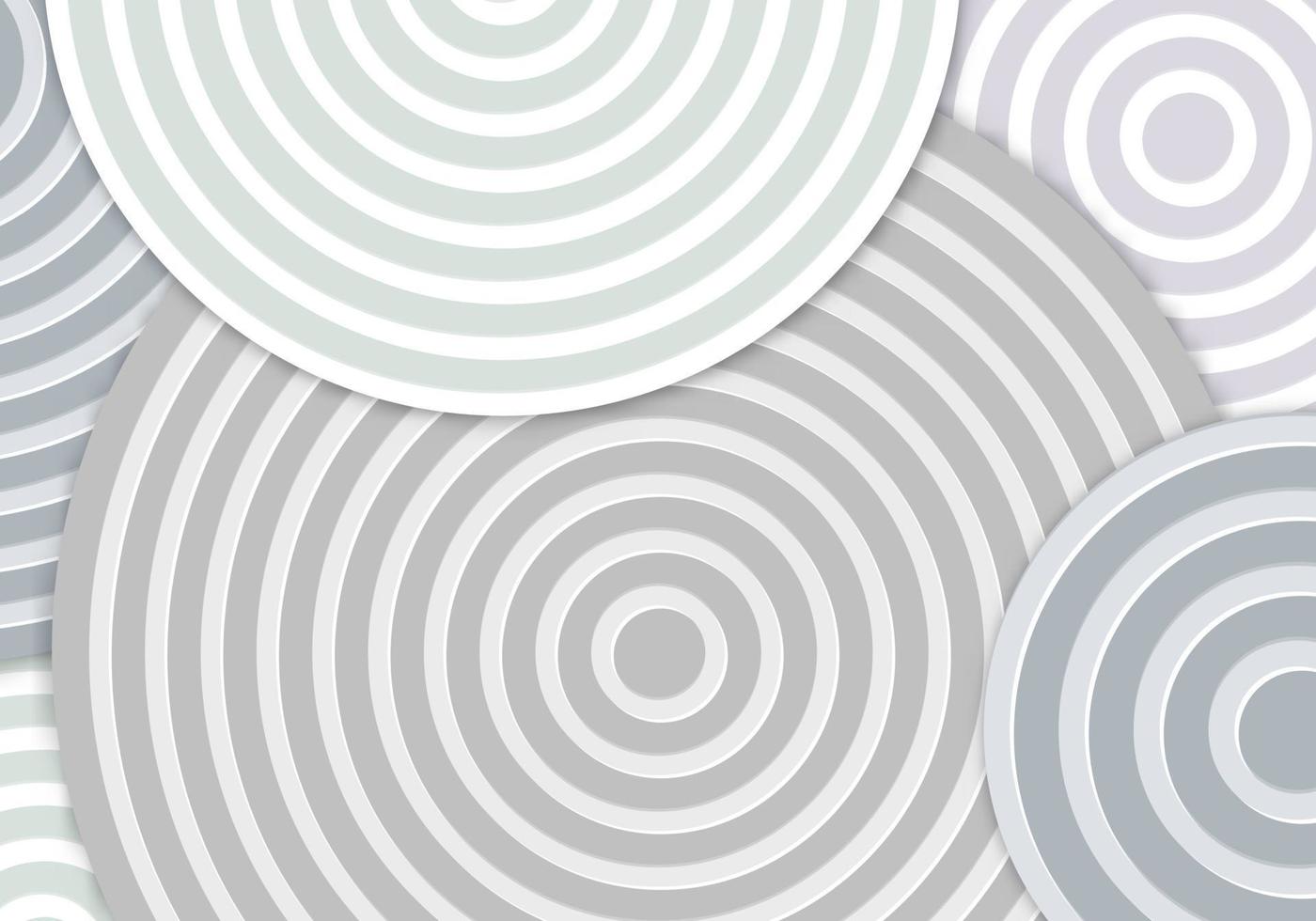 Circle Line on Layers White Background with Copy Space for Text vector