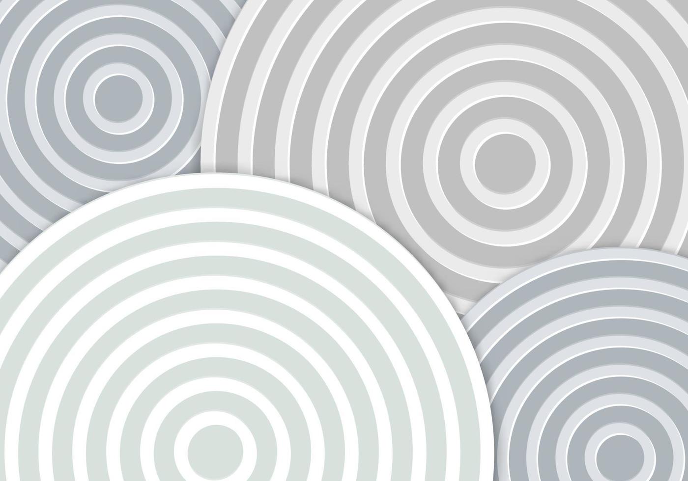 línea circular en capas de fondo blanco con espacio de copia para texto vector