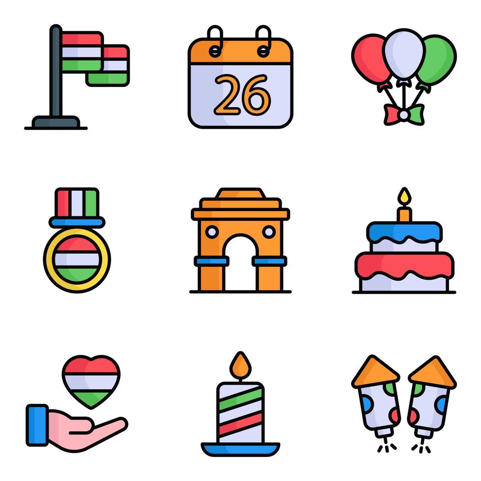 26 January Republic day concept -  vector illustration.