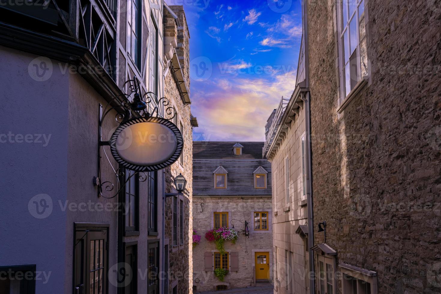 Canada, Old Quebec City tourist attractions, Petit Champlain lower town and shopping district photo