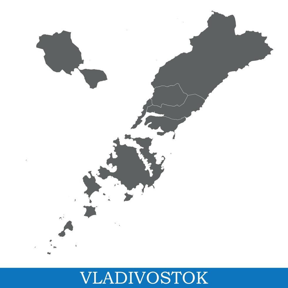 map of city of Russia vector