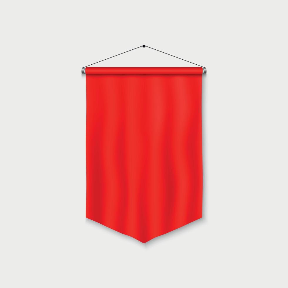 Realistic Pennant Template vector