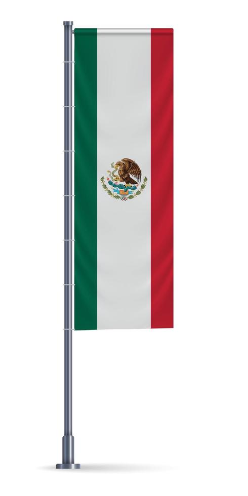 Vertical hanging flag vector