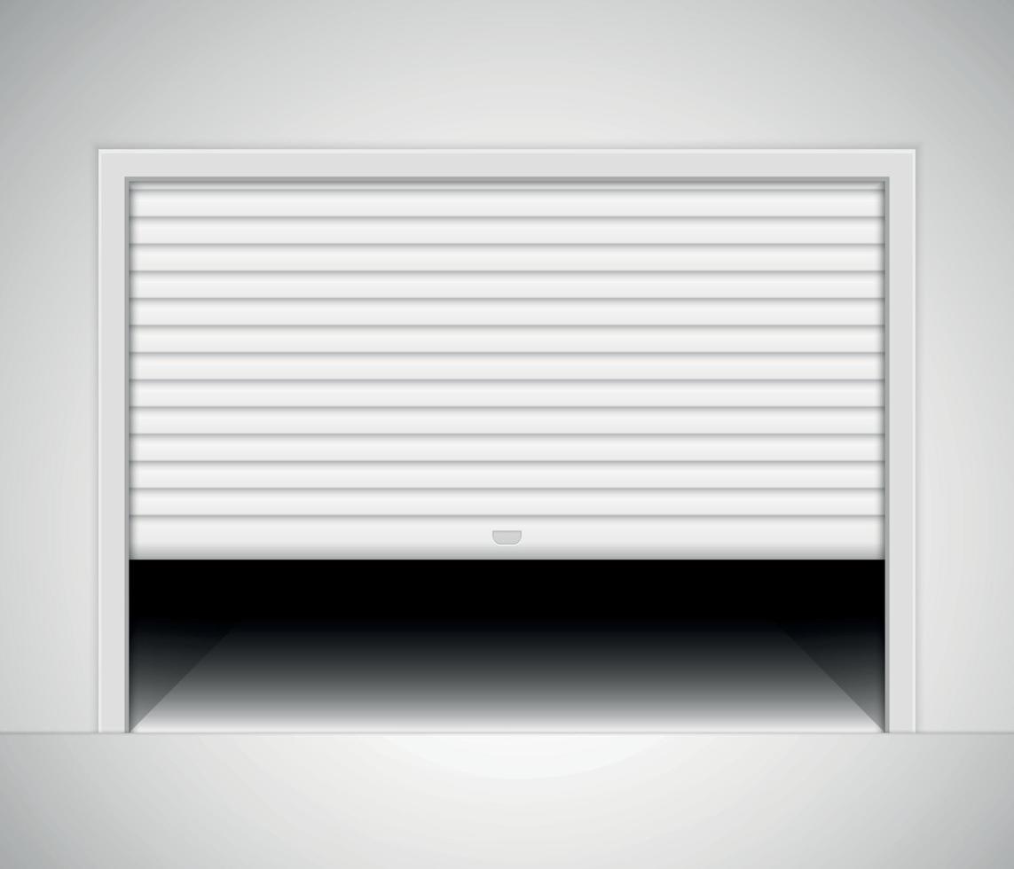 Roller garage door vector