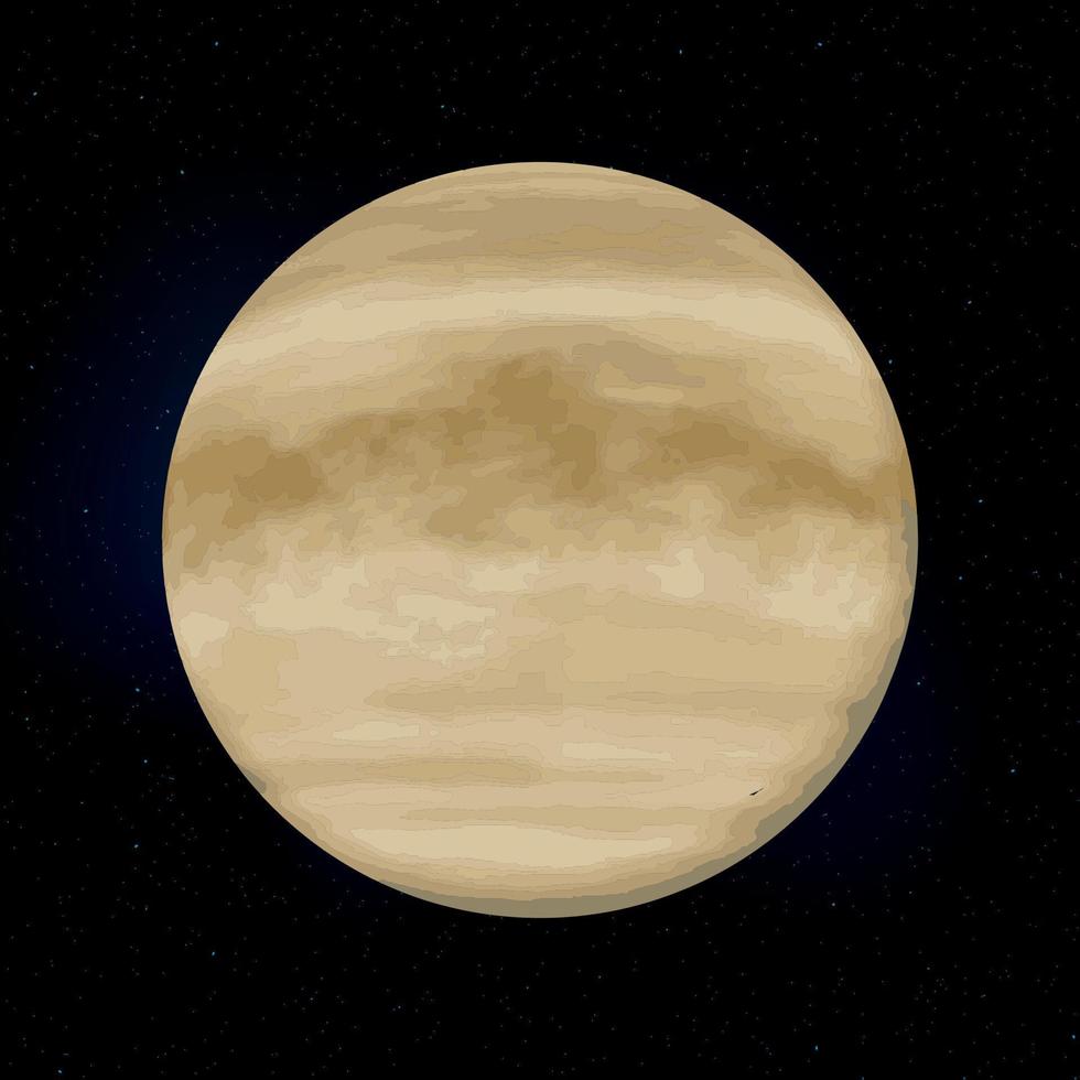 venus planeta realista vector