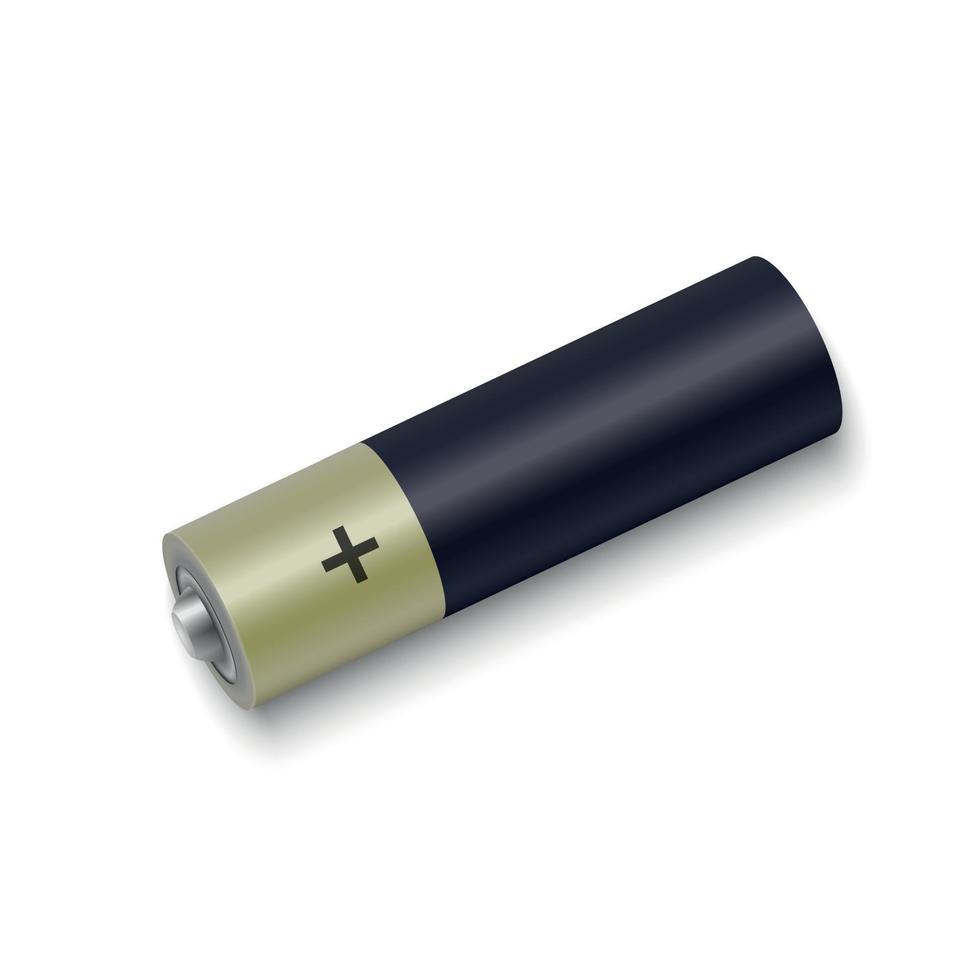 realistic alkaline battery vector