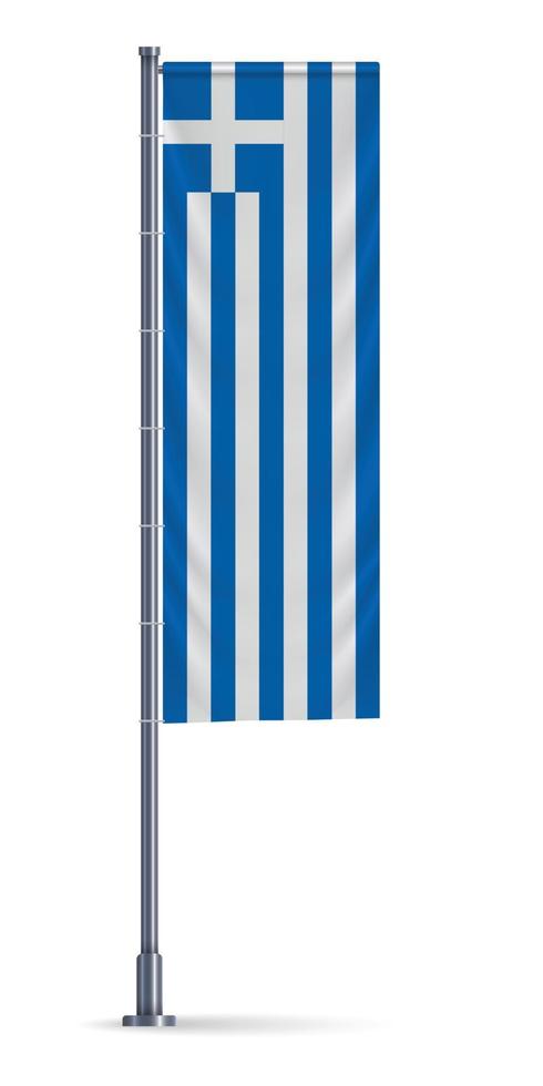 Vertical hanging flag vector