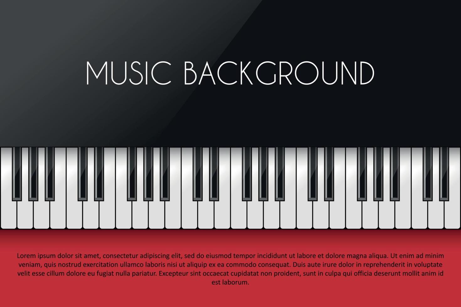 Music background with piano vector