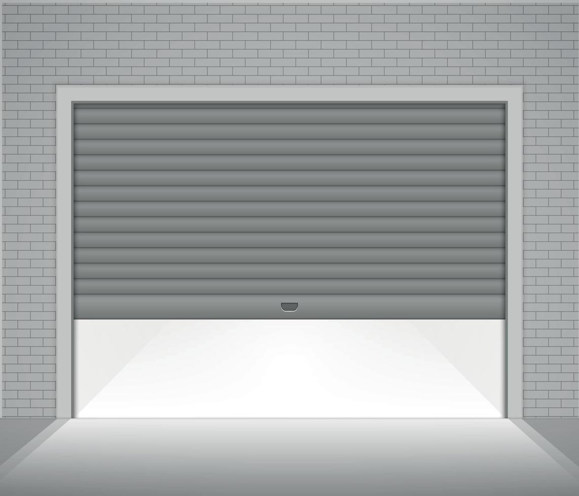 Roller garage door vector