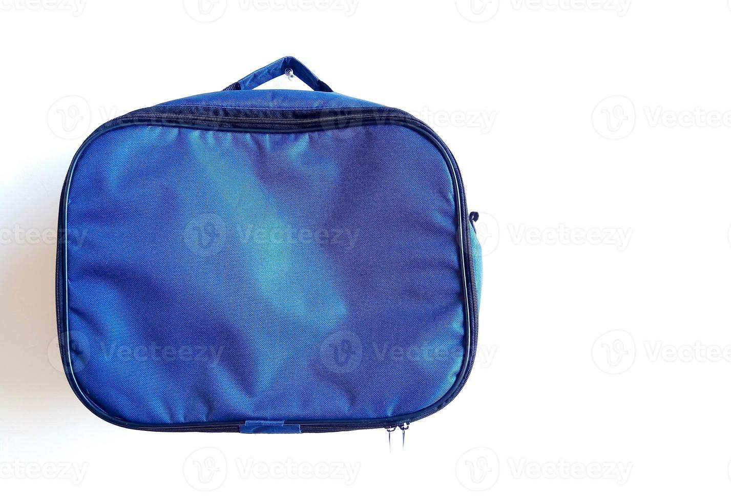 Men's shoulder bag for documents and laptop on a white background. Space for text photo