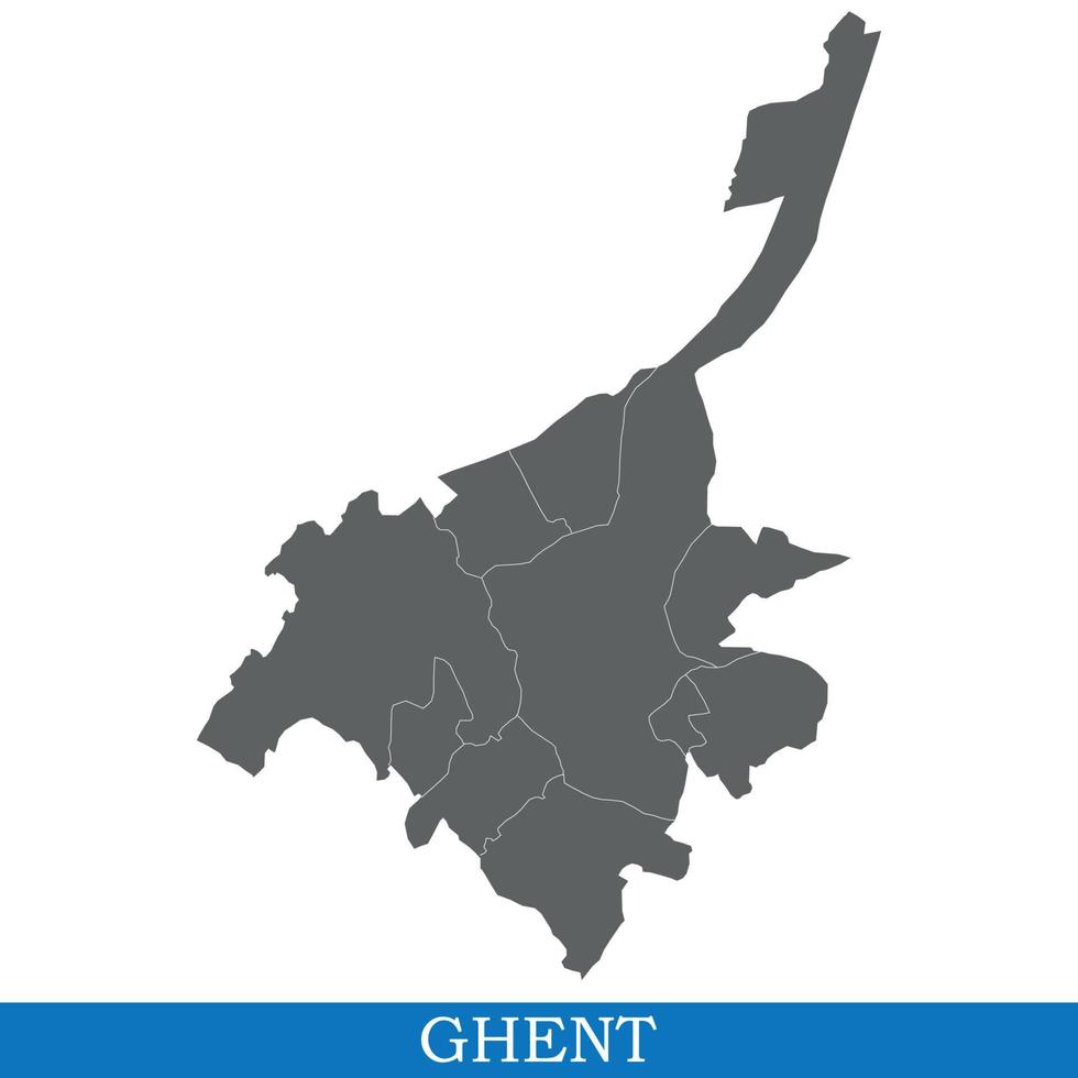 High Quality map of  city vector