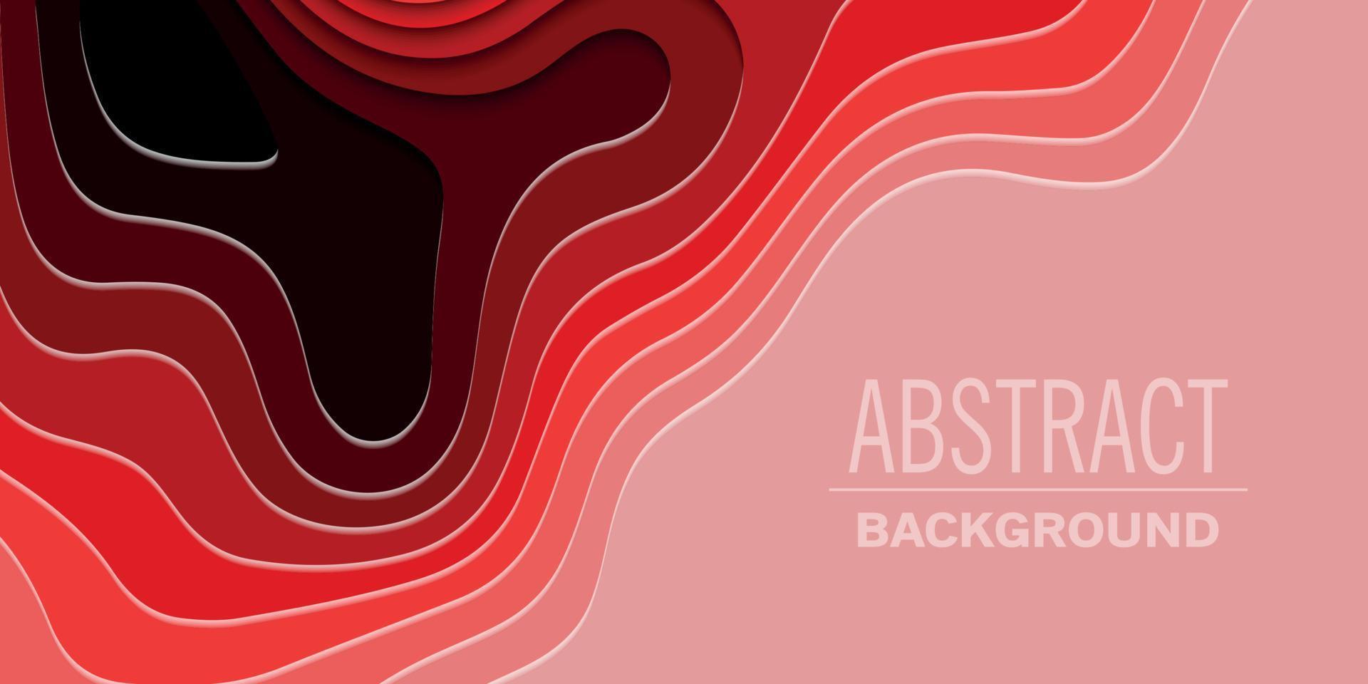 Geometric paper cut background, topography map cpncept. vector