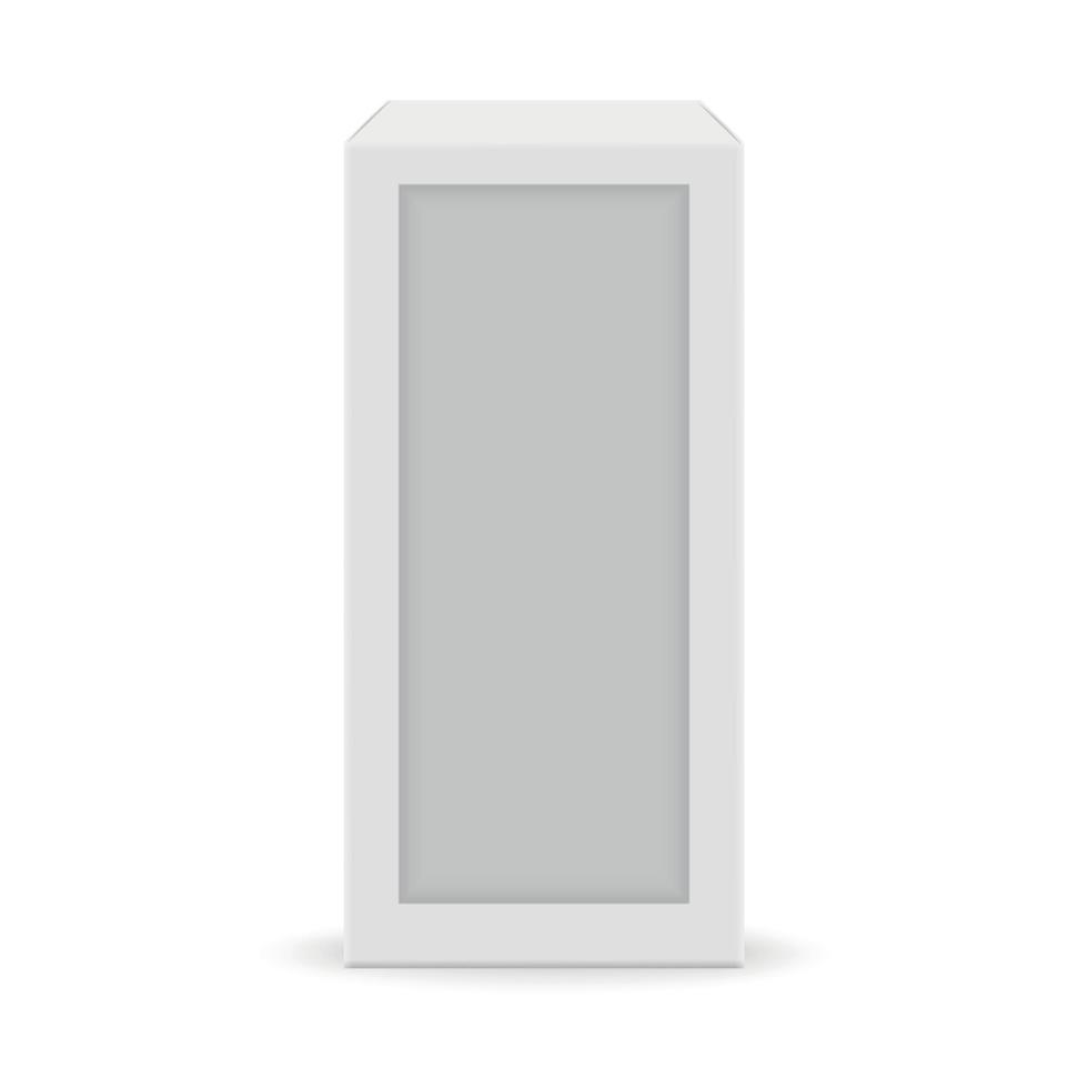 white blank box vector