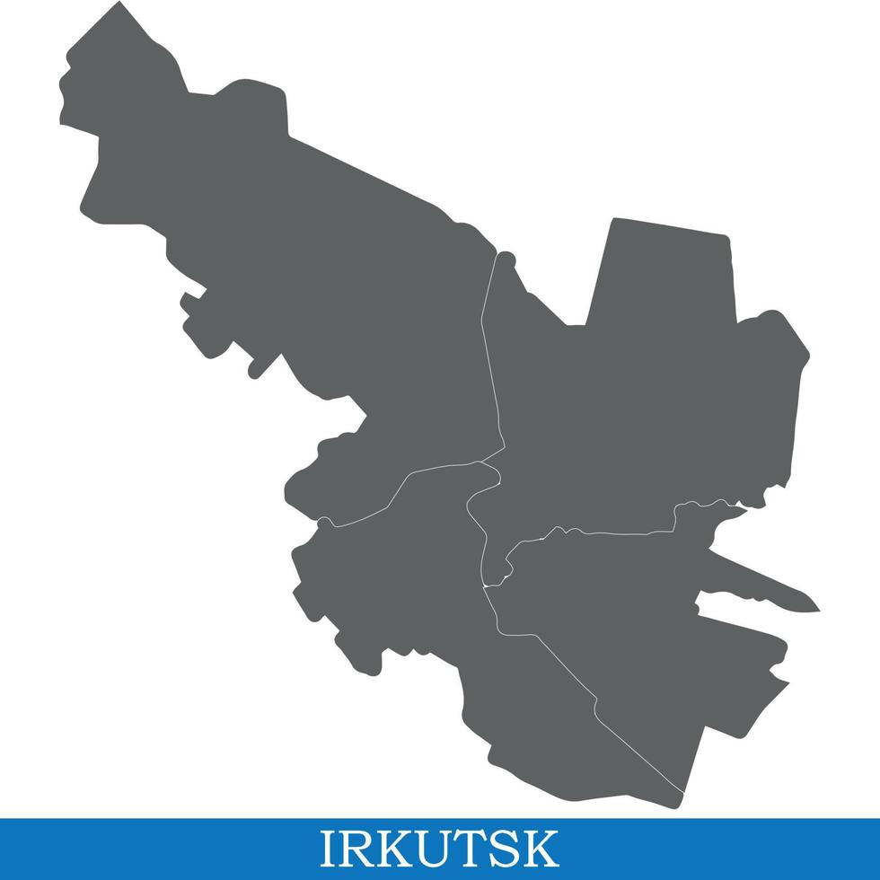 map of city of Russia vector