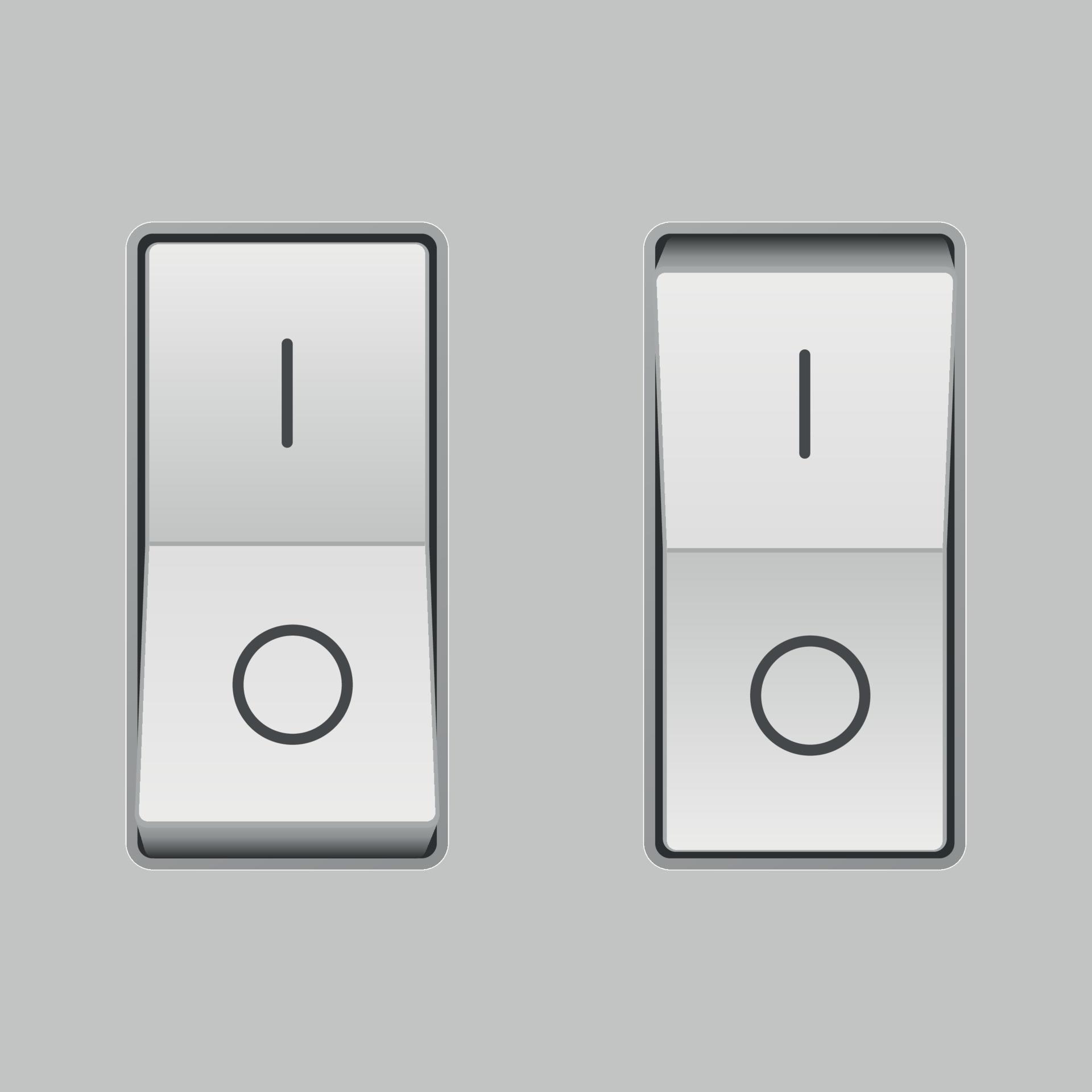 Realistic toggle switch 10971815 Vector Art at Vecteezy