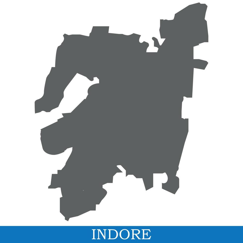 High Quality map city of India vector