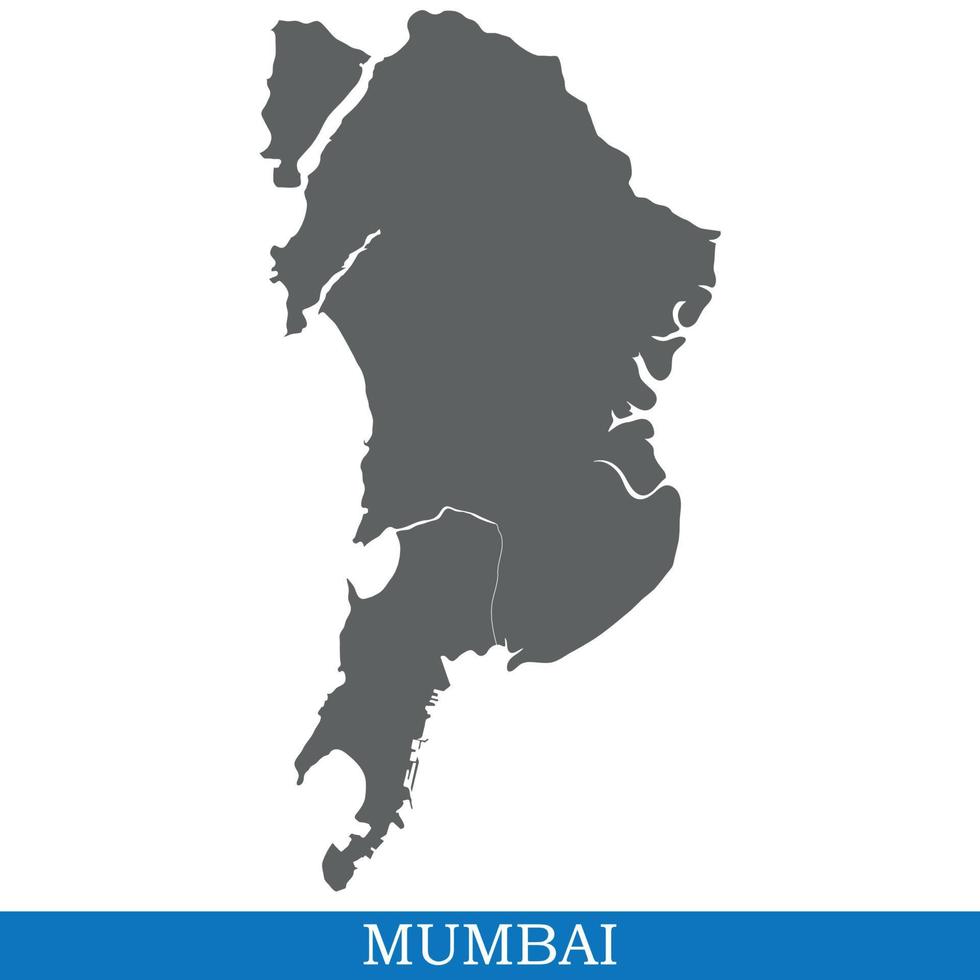 High Quality map city of India vector