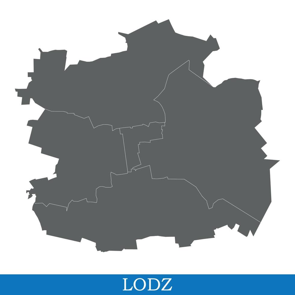 High Quality map of  city vector