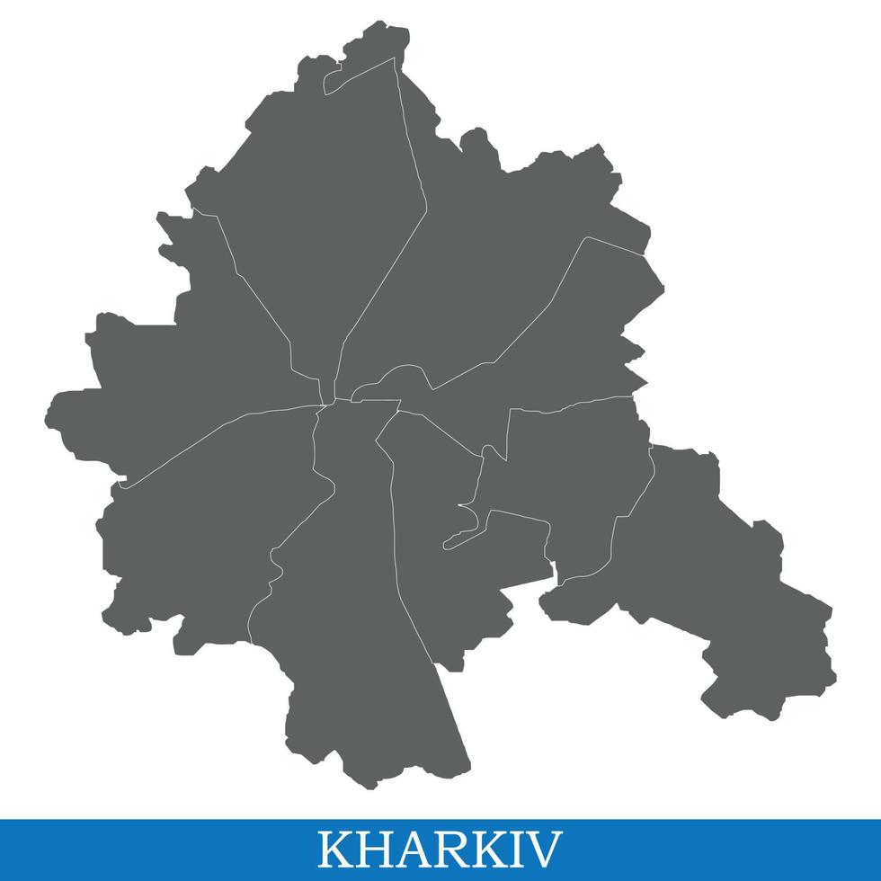 High Quality map of  city vector