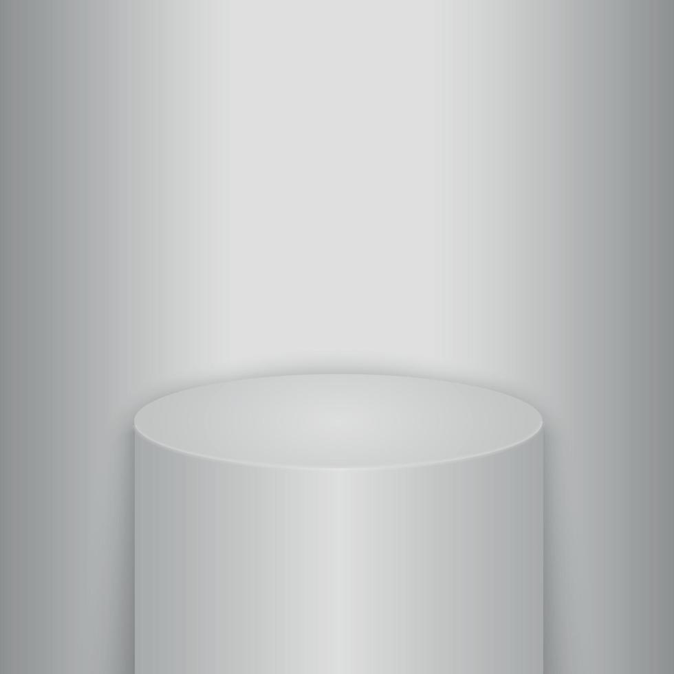 Round podium or pedestal vector