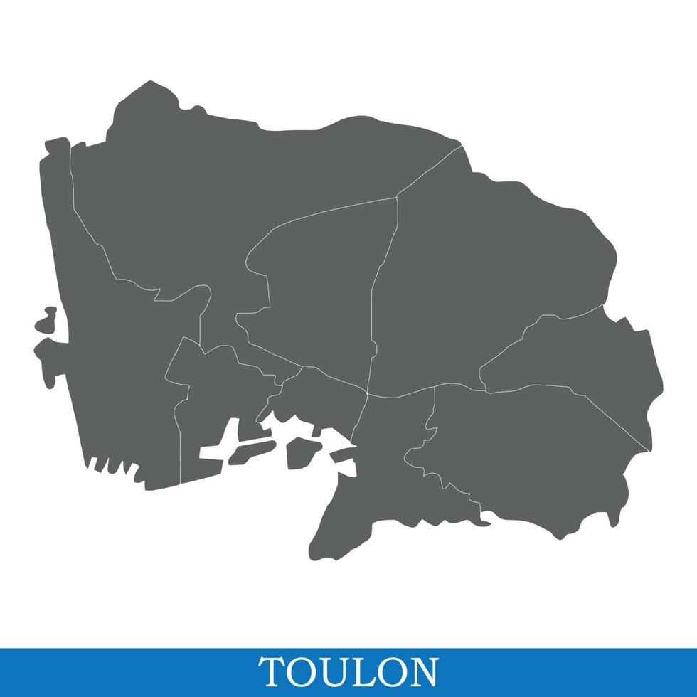 High Quality map city of France vector